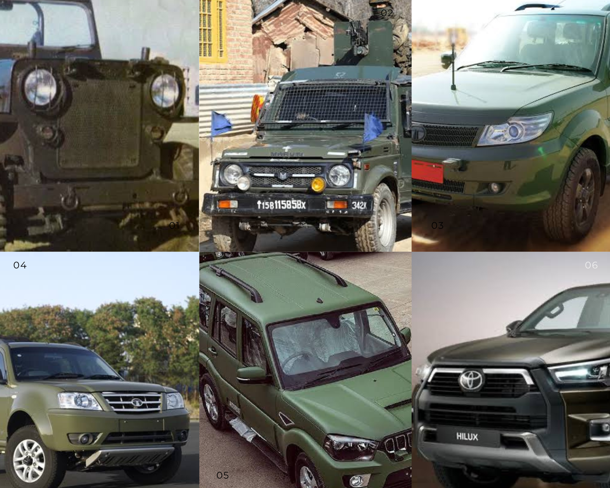 Indian Army Favourite Cars