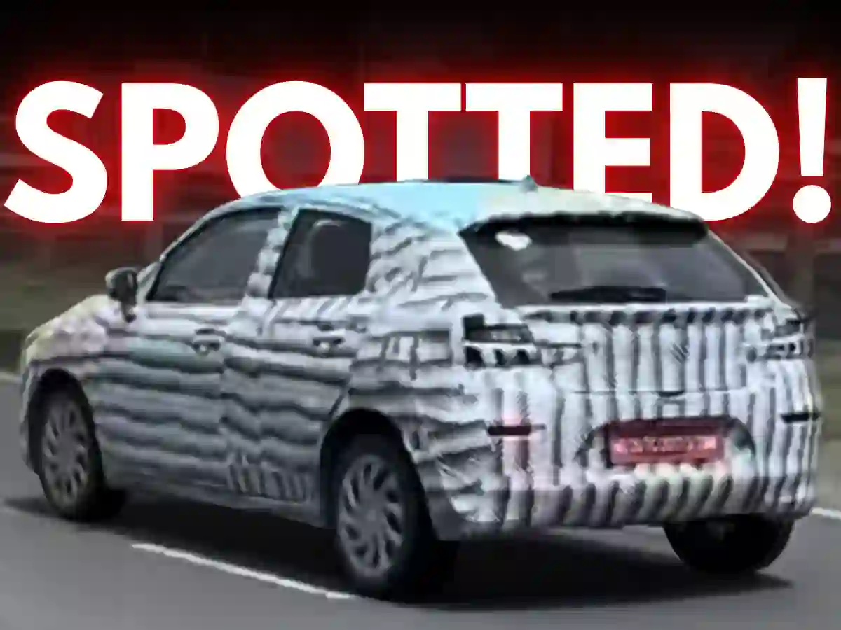 Maruti Suzuki Baleno Facelift Spotted!